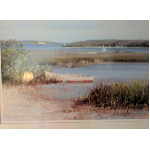 large lake and land art - $75 (closeup)