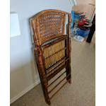 SOLD 5 bamboo folding chairs - $75