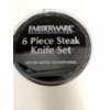6-piece steak knife set - $10 per set