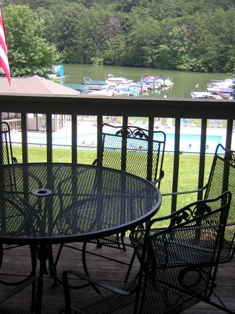 deck and pool